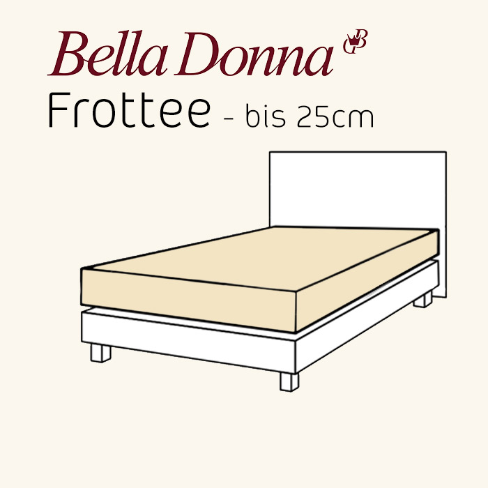 Bella Donna Spanbetttuch Edel Frottee